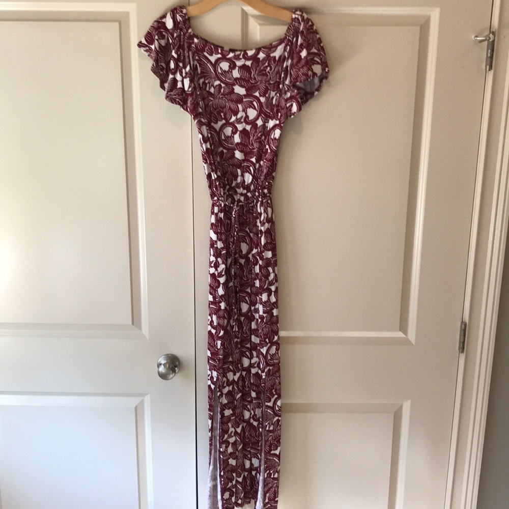 LOFT Off the Shoulder Maxi